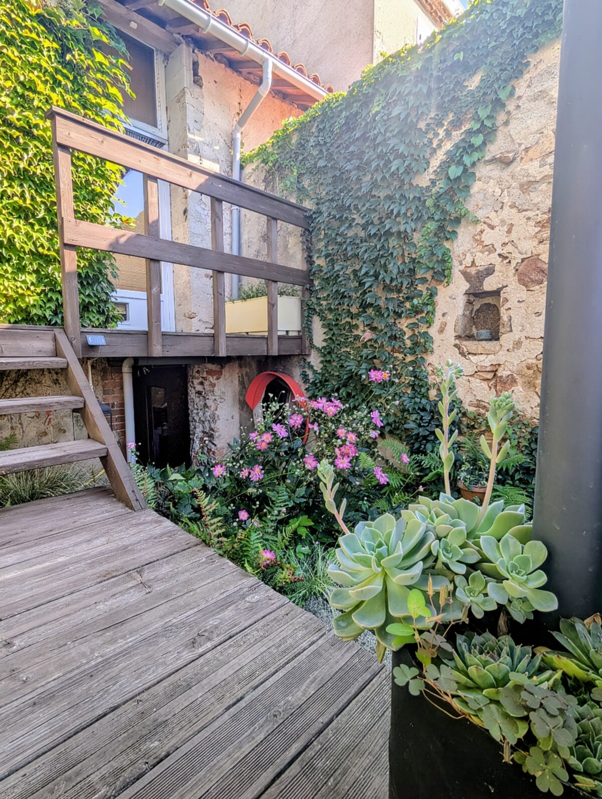 The garden deck