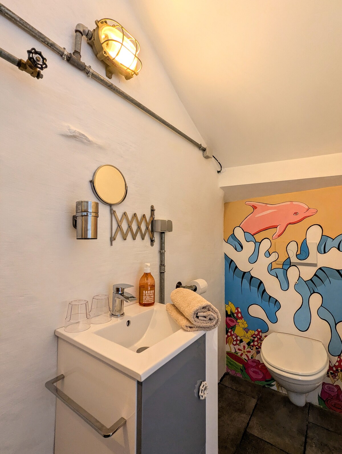 The bathroom